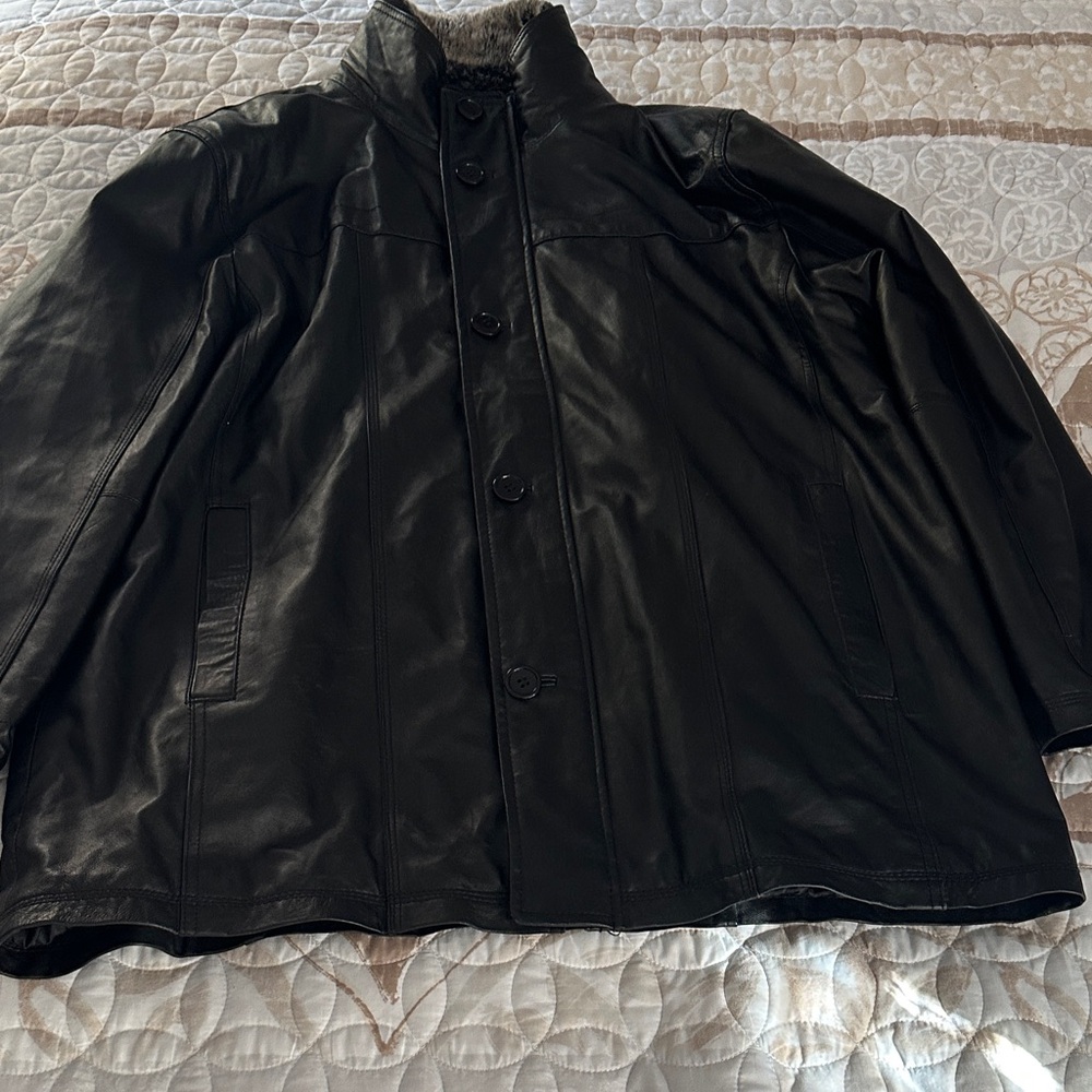 Excelled Women’s Leather Coat Jacket size XL